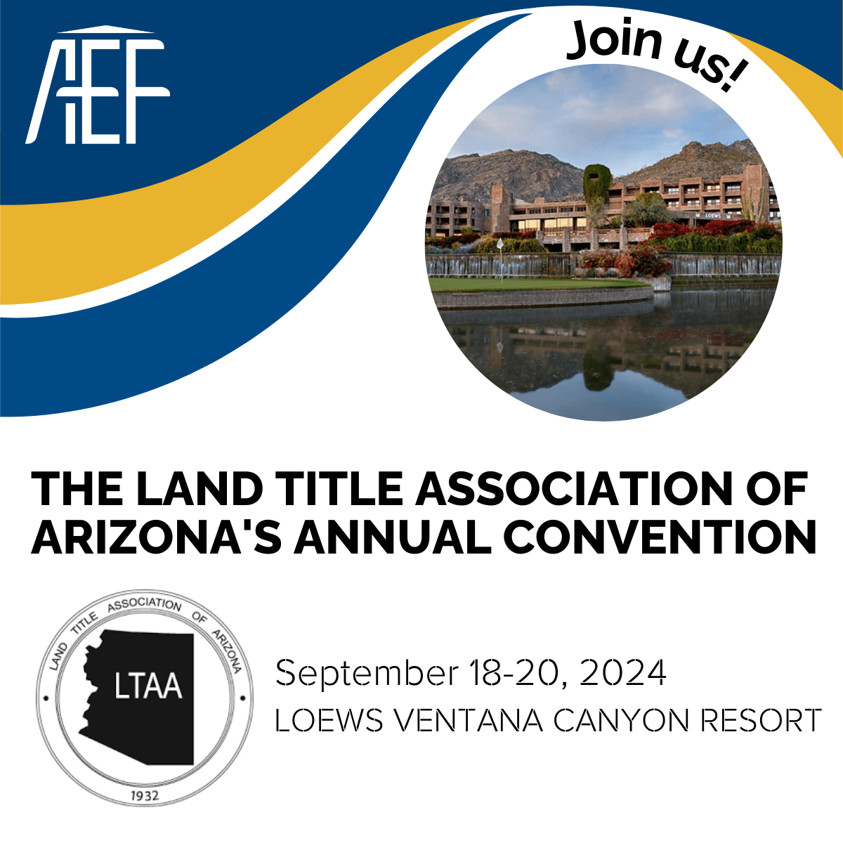 Certified Escrow & Funding LLC is a proud sponsor of the Land Title Association of Arizona 2024 Annual Convention.